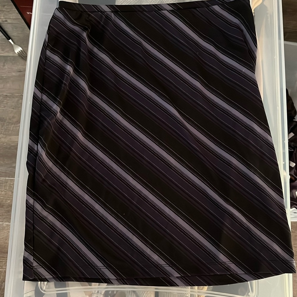 Purple and black skirt